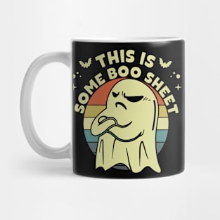 Funny Halloween Boo Ghost Costume This is Some Boo Sheet Mug